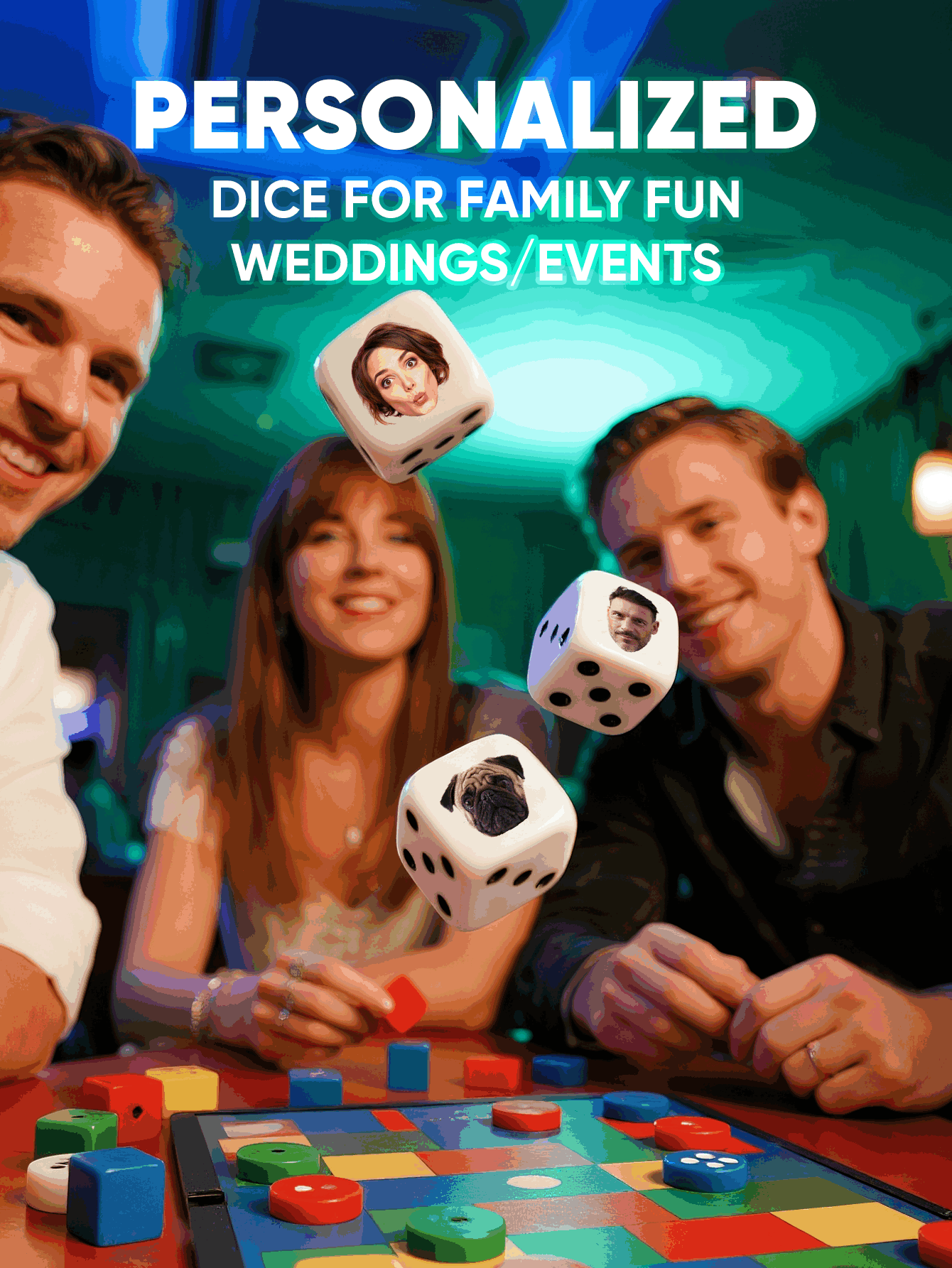 Custom Face Dice Personalized  - Party Games For Christmas review and price