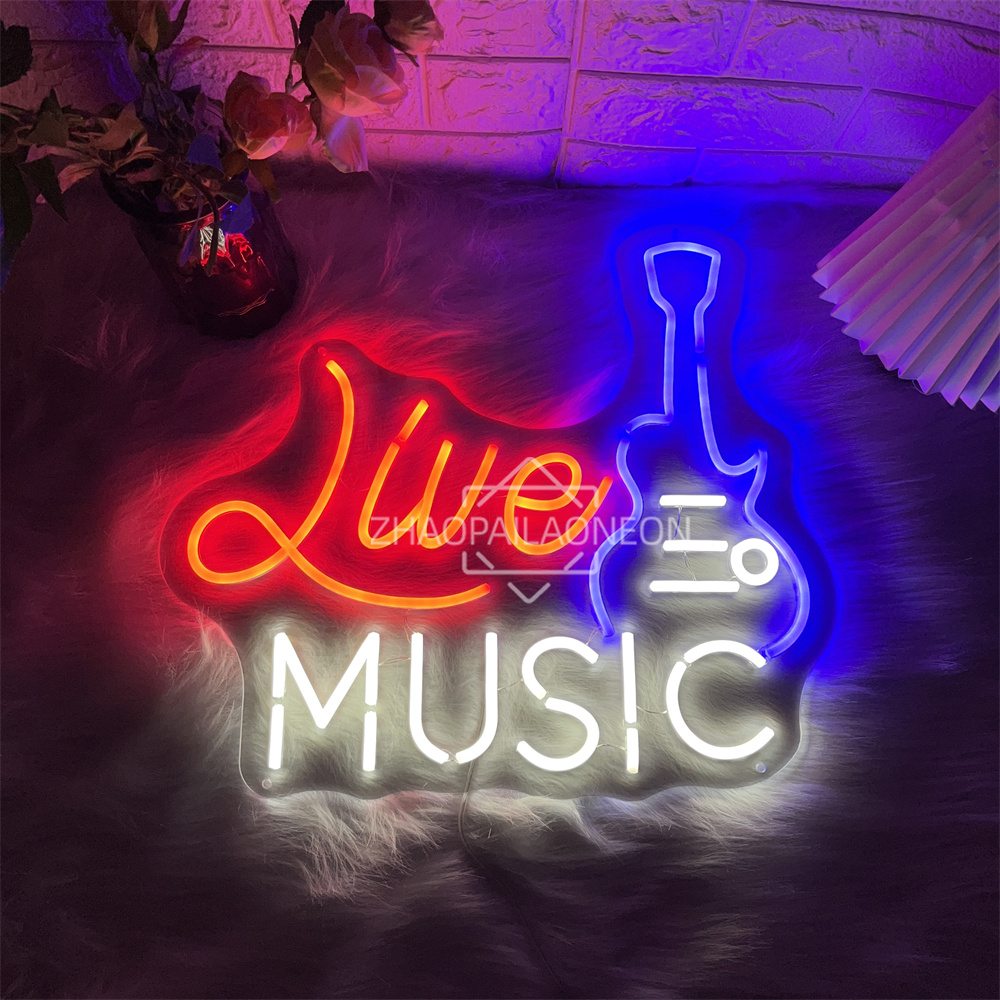Live Music Neon Sign Home Art  - Party Games Name review and price